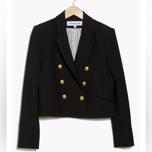 Veronica Beard Jackets & Blazers - Veronica Beard NEW Nevis Double Breasted Crop Jacket 12